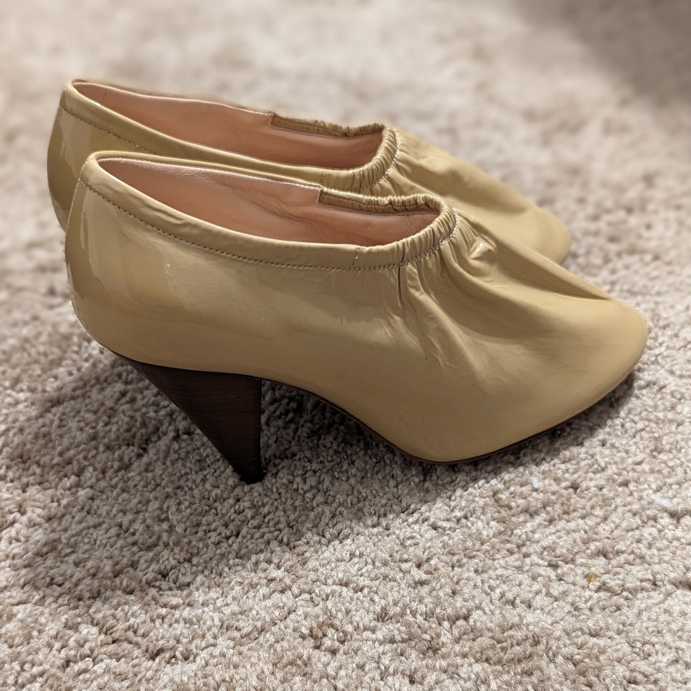 Céline by Phoebe Philo patent leather pumps, cone heels sz 36.5 or 6.5 US